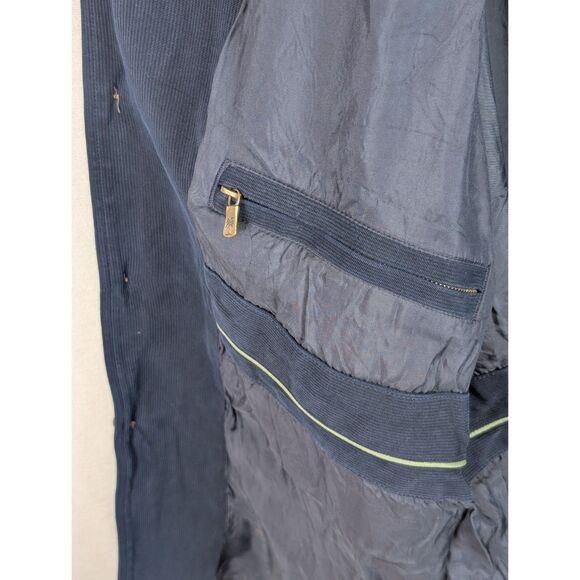 Tommy Bahama Silk Shacket w/ Pockets Navy Blue Men's Size Medium - Picture 7 of 13